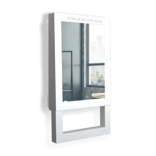 QUADRO VISIO termowentylator, grzejnik łazienkowy z nawiewem 1800W, programowalny z lustrem