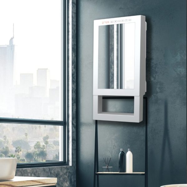 QUADRO VISIO termowentylator, grzejnik łazienkowy z nawiewem 1800W, programowalny z lustrem