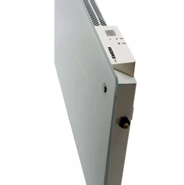 CLEA H  (WiFi) Grzejnik elektryczny, szklany konwektor: biały  - panel sterowania