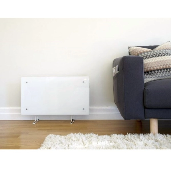 CLEA H  (WiFi) Grzejnik elektryczny, szklany konwektor: biały