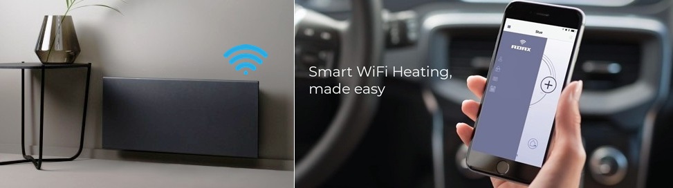 Adax grzejniki elektryczne konwektorowe, sterowane przez internet, smart WiFi